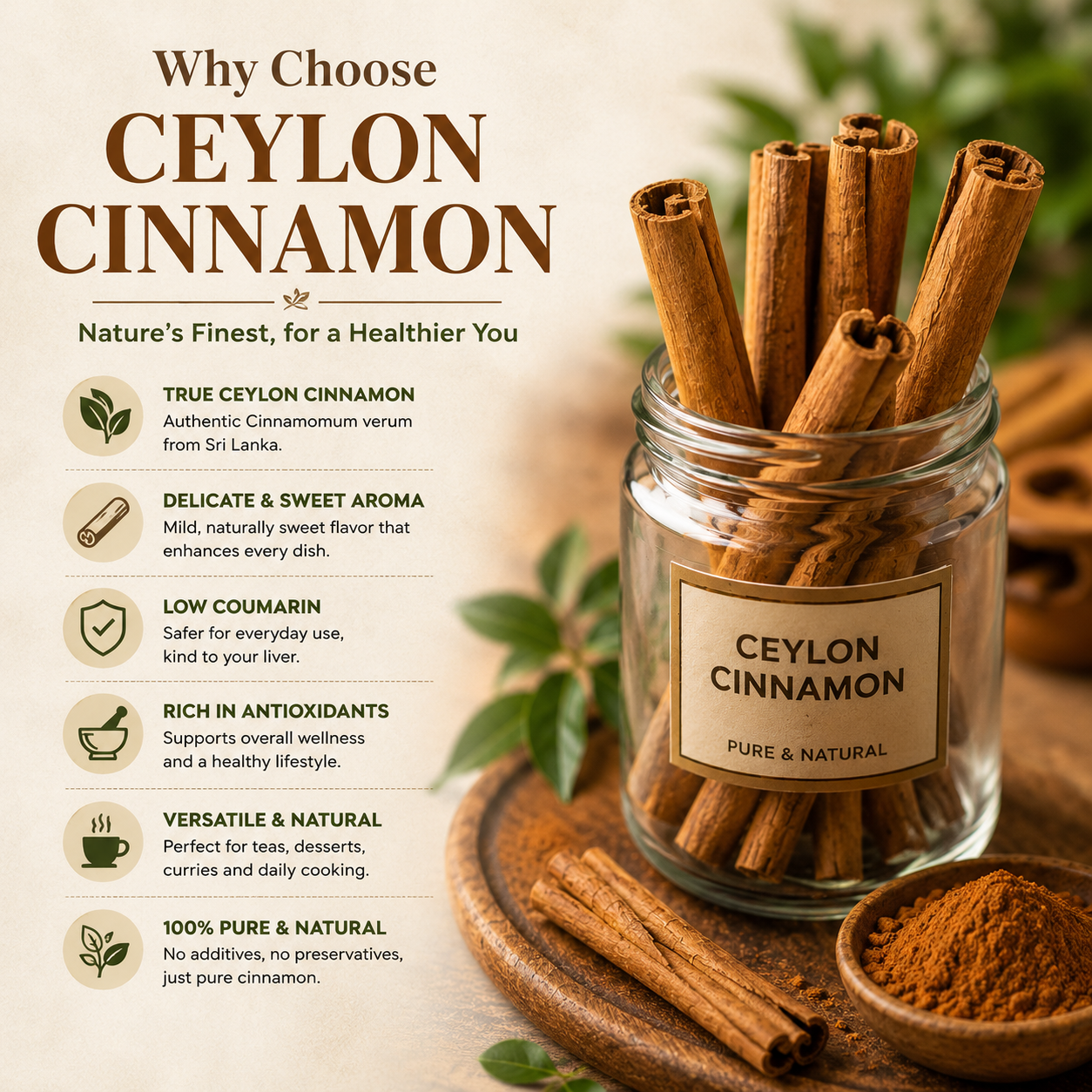 Sri Lankan Ceylon Cinnamon